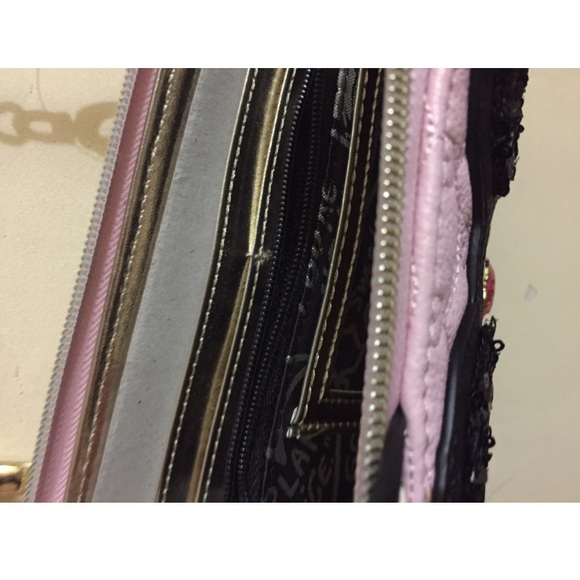 💕SOLD💕New Betsey Johnson Pink Cat Wallet Purse - Picture 6 of 7